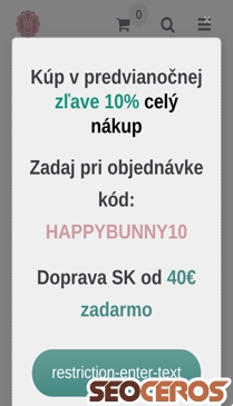 happybunny.sk mobil Vista previa