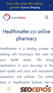 healthmatter.co mobil förhandsvisning