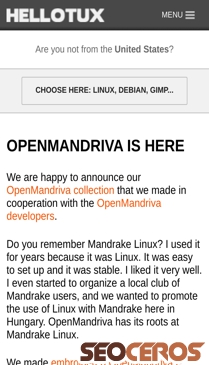 hellotux.com/OpenMandriva_is_here mobil Vista previa