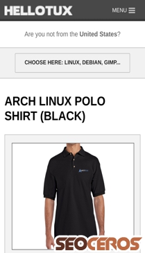 hellotux.com/arch_polo_shirt_black mobil náhľad obrázku