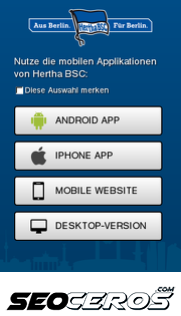 herthabsc.de mobil előnézeti kép