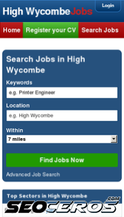 highwycombejobs.co.uk mobil előnézeti kép