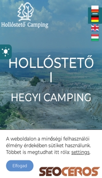 holloscamping.hu mobil förhandsvisning