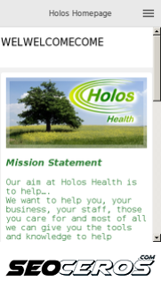 holoshealth.co.uk mobil vista previa