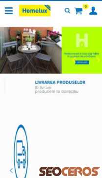 homelux.ro mobil preview