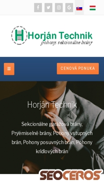 horjantechnik.sk/sk mobil előnézeti kép