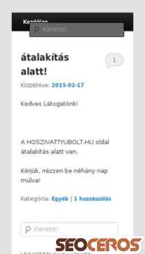 hoszivattyubolt.hu mobil preview