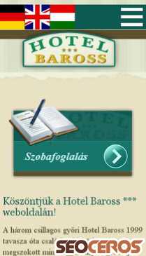 hotel-baross.hu mobil preview