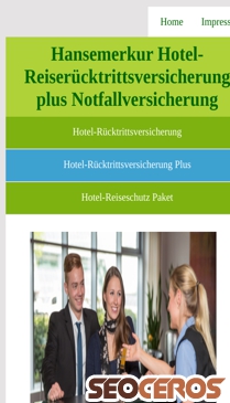 hotel-stornoschutz.de/hotel-reiseruecktrittsversicherung-plus.html mobil előnézeti kép