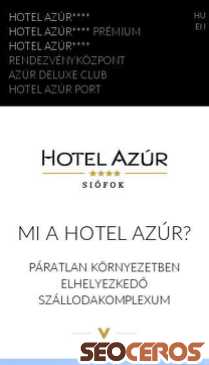 hotelazur.hu mobil előnézeti kép
