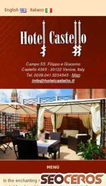 hotelcastello.it mobil előnézeti kép