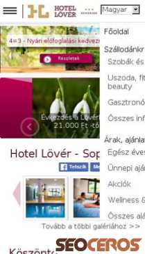 hotellover.hu mobil anteprima