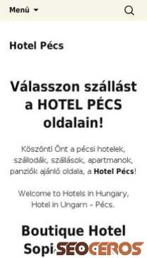 hotelpecs.hu mobil előnézeti kép