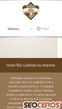hotelrozszentendre.hu mobil előnézeti kép