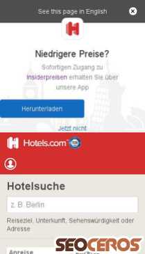 hotels.com {typen} forhåndsvisning