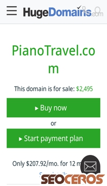 pianotravel.com mobil previzualizare