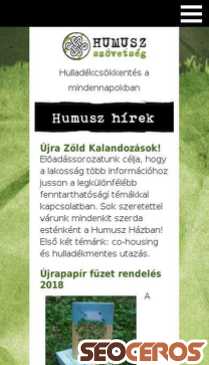 humusz.hu mobil Vista previa