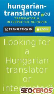 hungarian-translator.eu mobil vista previa