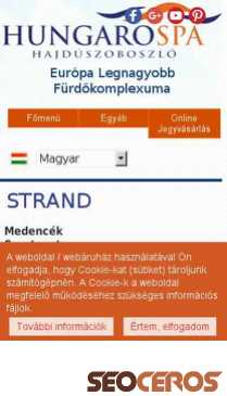 hungarospa.hu/Strand mobil preview