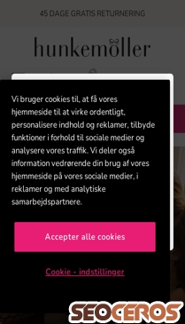 hunkemoller.dk mobil preview