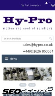 hypro.co.uk mobil preview