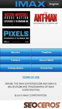 imax.com mobil vista previa