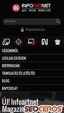 infoartnet.hu/kezdolap mobil Vista previa