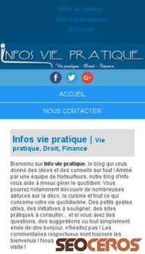 infos-vie-pratique.com mobil előnézeti kép