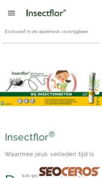 insectflor.be mobil förhandsvisning