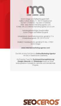 internet-marketing-agentur.de mobil náhled obrázku