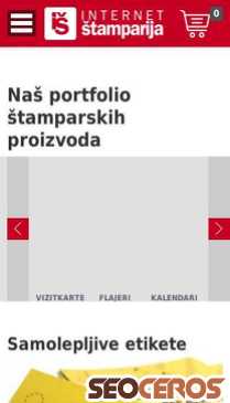 internetstamparija.rs/portfolio mobil előnézeti kép