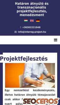 interreg-project.hu mobil előnézeti kép