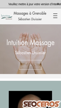 intuition-massage.com mobil förhandsvisning