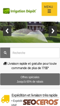 irrigationdepot.ca mobil náhľad obrázku