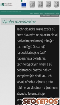 issk.sk/sk/riesenia/vyroba-rozvadzacov mobil vista previa