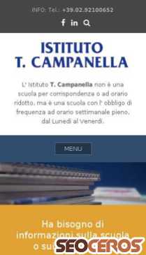 istitutocampanella.com/servizi-sociosanitari mobil Vista previa