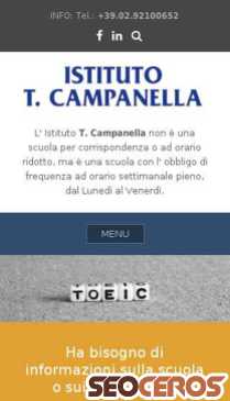 istitutocampanella.com/test-toeic mobil náhled obrázku