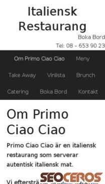 italienskrestaurang.biz mobil náhľad obrázku