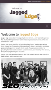 jaggededge.co.uk mobil náhled obrázku