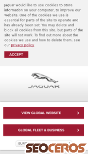 jaguar.com mobil Vorschau