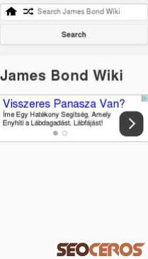 jamesbondwiki.com mobil 미리보기