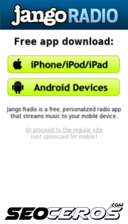 jango.com mobil Vista previa