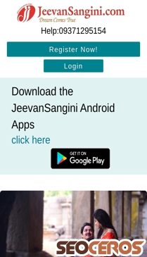 jeevansangini.com mobil förhandsvisning