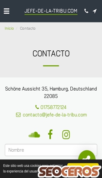 jefe-de-la-tribu.com/contacto mobil Vorschau