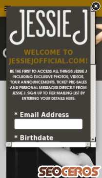 jessiejofficial.com mobil előnézeti kép