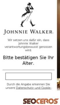 johnniewalker.com mobil Vorschau