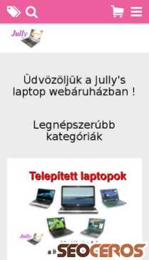 jullylaptop.hu mobil preview