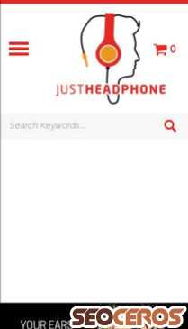 justheadphone.com mobil förhandsvisning