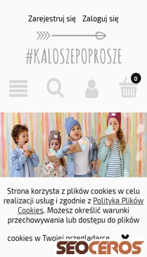 kaloszepoprosze.pl mobil förhandsvisning