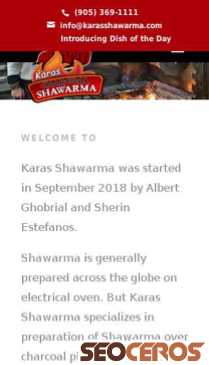 karasshawarma.com mobil preview